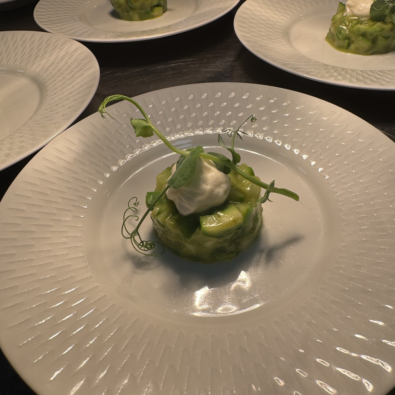 Avocado tartar amuse-bouche