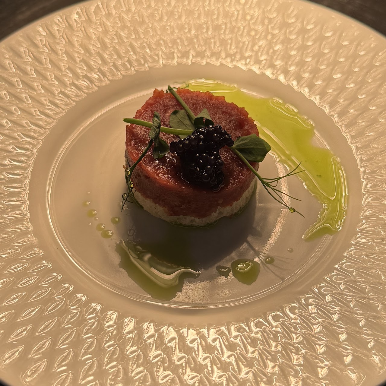 Beef tartar amuse-bouche
