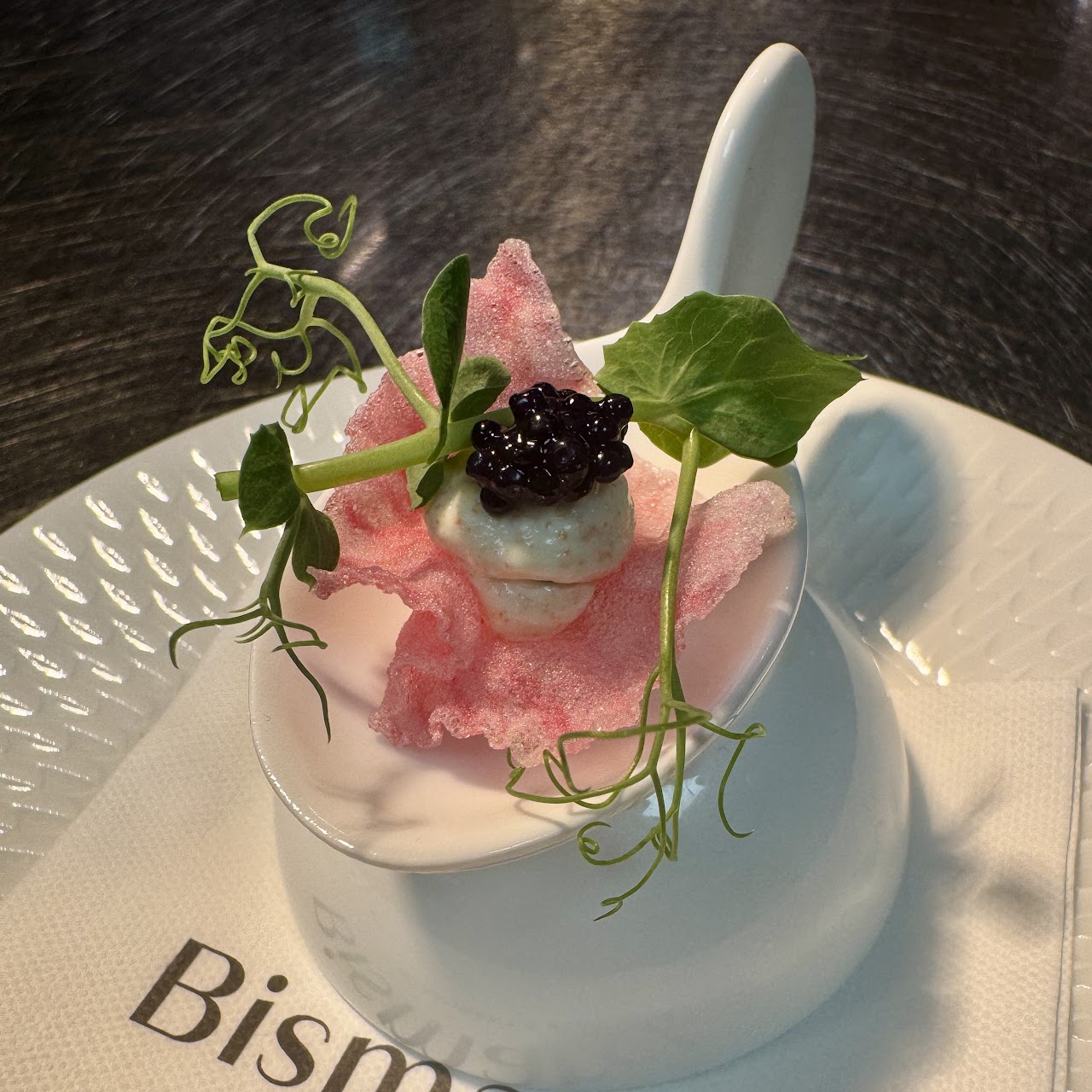Crispy rose rice with hazelnut cream
